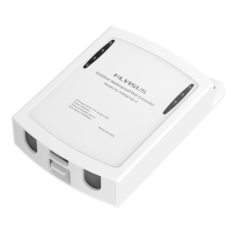 Poe+ 2 Port Outdoor waterproof IP65 Gigabit POE Extender Repeater 1 IN 2 OUT 48V/30W 1000Mbps 200meter HL-FSPOE102-G/HL-EFSPOE102-G