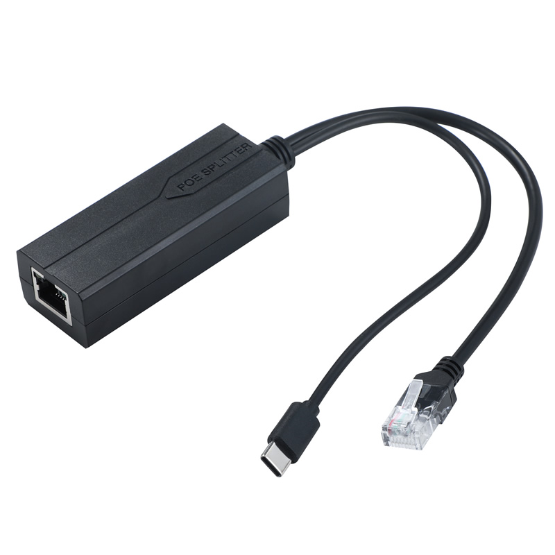 POE Splitter 48V to 5V2.4A MICRO USB  IEEE 802.3af Standard 