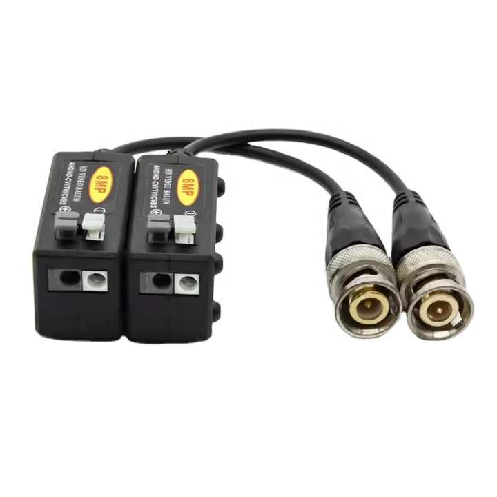 8MP HD Coaxial to Twisted Pair Video Balun Supports AHD/CVI/