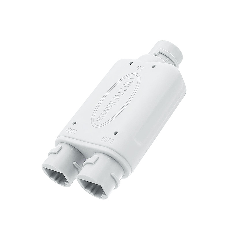 Poe+ 2 Port POE Extender Repeater Outdoor waterproofing 1 IN 2 OUT 48V/30W 100Mbps 200meter HL-FSPOE102A-P/HL-EFSPOE102A-P