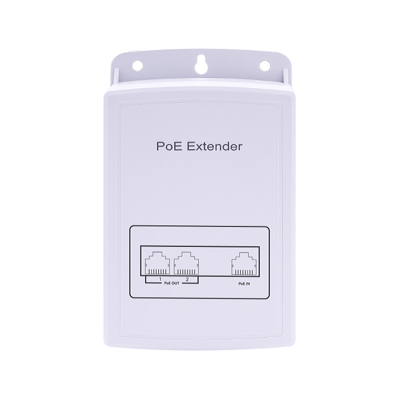 Poe+ 2 Port POE Extender Repeater Outdoor waterproofing 1 IN