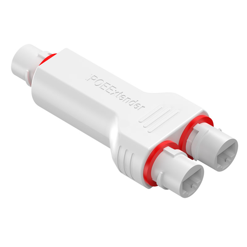 Poe+ 2 Port POE Extender Repeater 1 IN 2 OUT 48V/30W 100Mbps 200meter HL-FSPOE102A/HL-EFSPOE102A