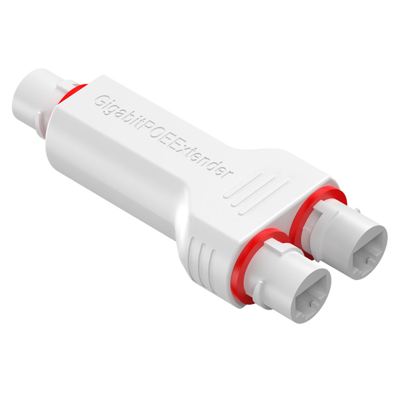 POE+ 2 PORT Gigabit POE EXTENDER REPEATER 1 IN 2 OUT 48V/30W